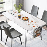 Aperturee - Aperturee Funny Halloween Table Runner with Holy Cow and Boo Pumpkin for Farmhouse and Spooky Party Decor